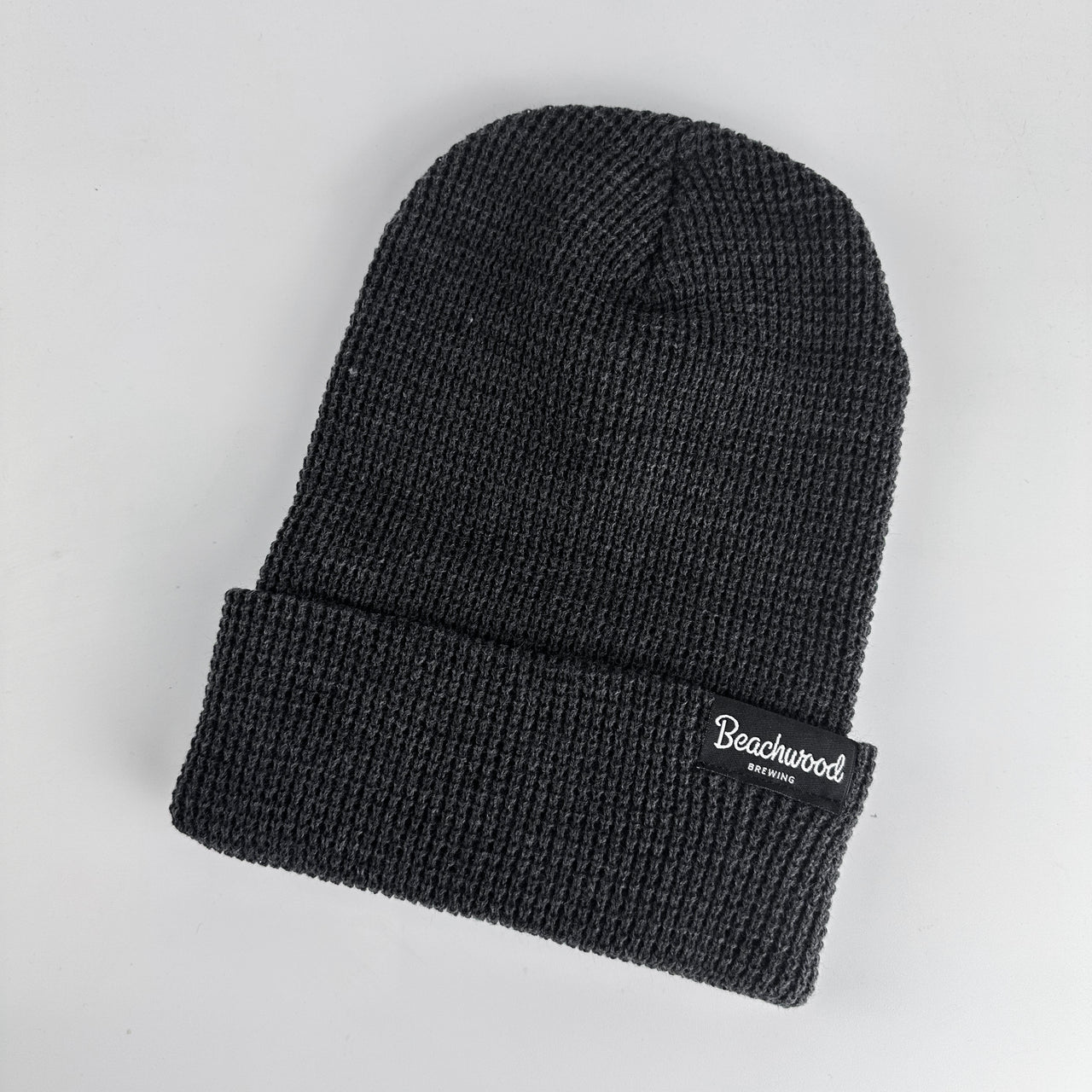 Beachwood Brewing Waffle Knit Beanie - Heather Charcoal