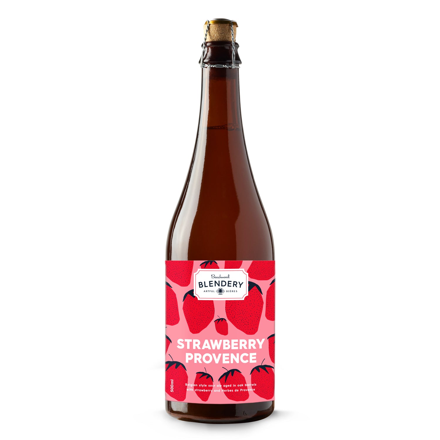STRAWBERRY PROVENCE, BELGIAN-STYLE SOUR - 2 x 500ml bottles