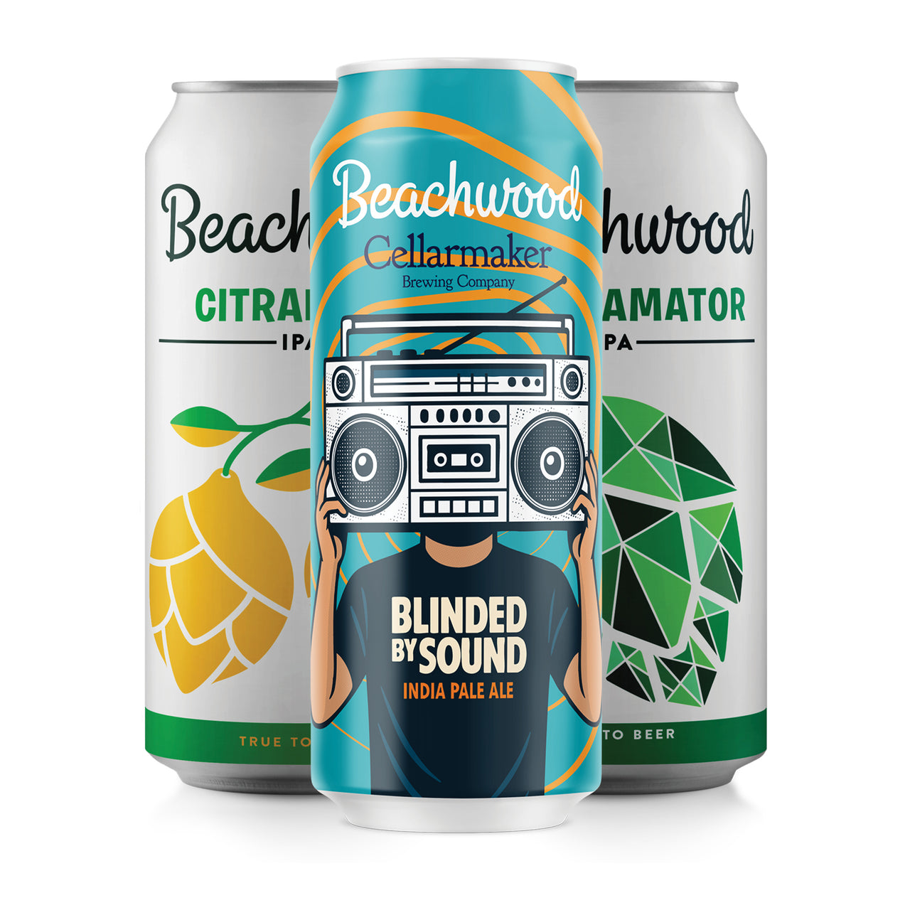 MIXED IPA CASE: BLINDED BY SOUND + AMALGAMATOR + CITRAHOLIC - 6 x 4pk 16oz cans