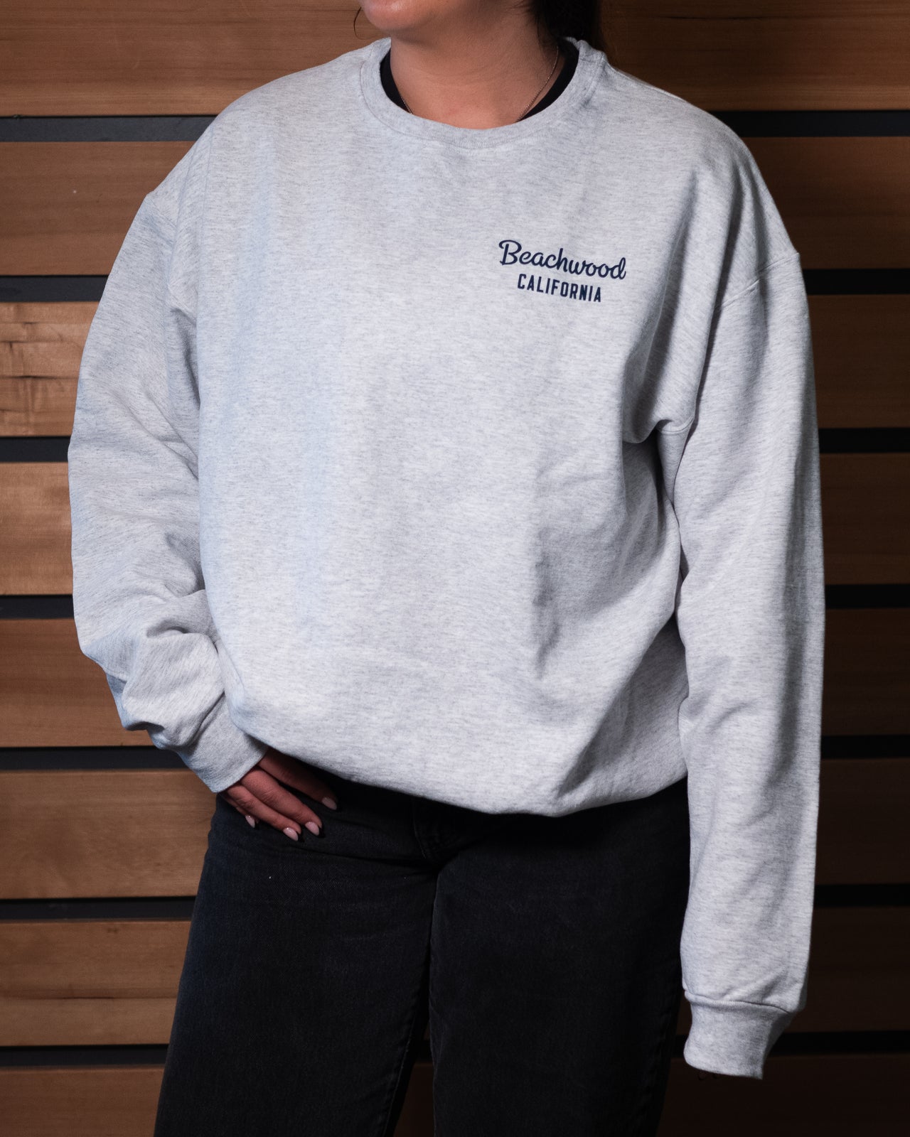 Crewneck Ash (Heathered Light Gray)