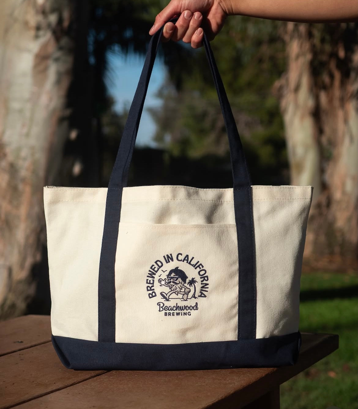 Lucky Tote Bag in Navy