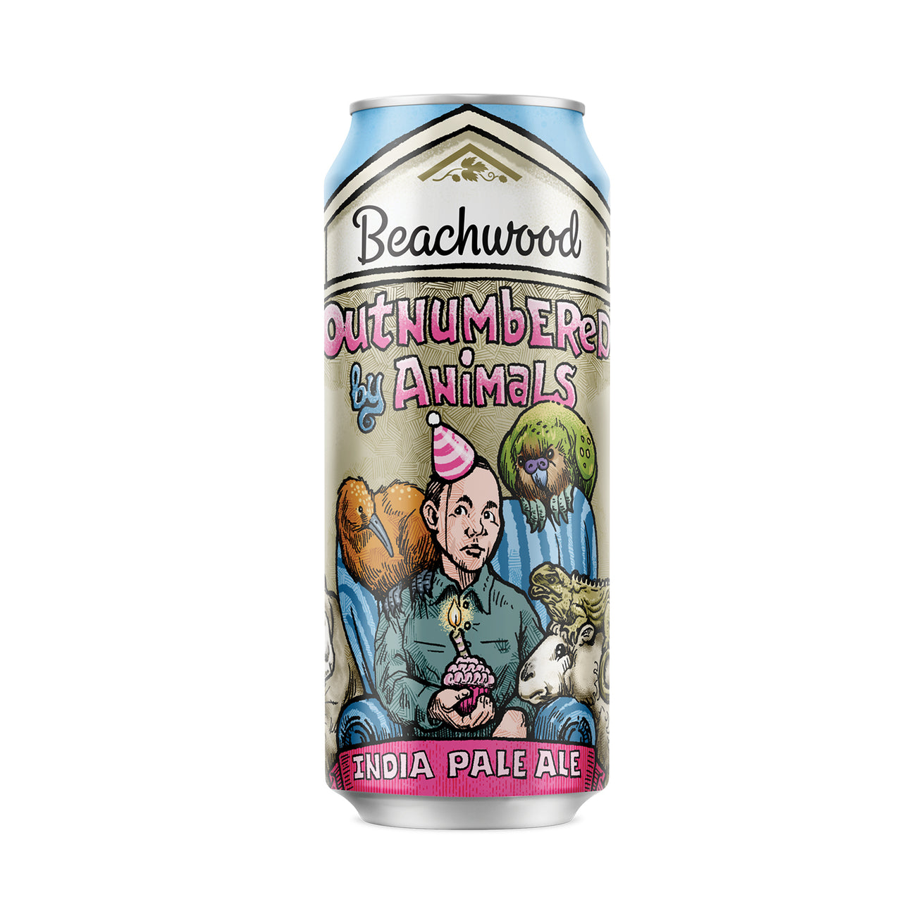 OUTNUMBERED BY ANIMALS, IPA Case - 6 x 4pk 16oz cans