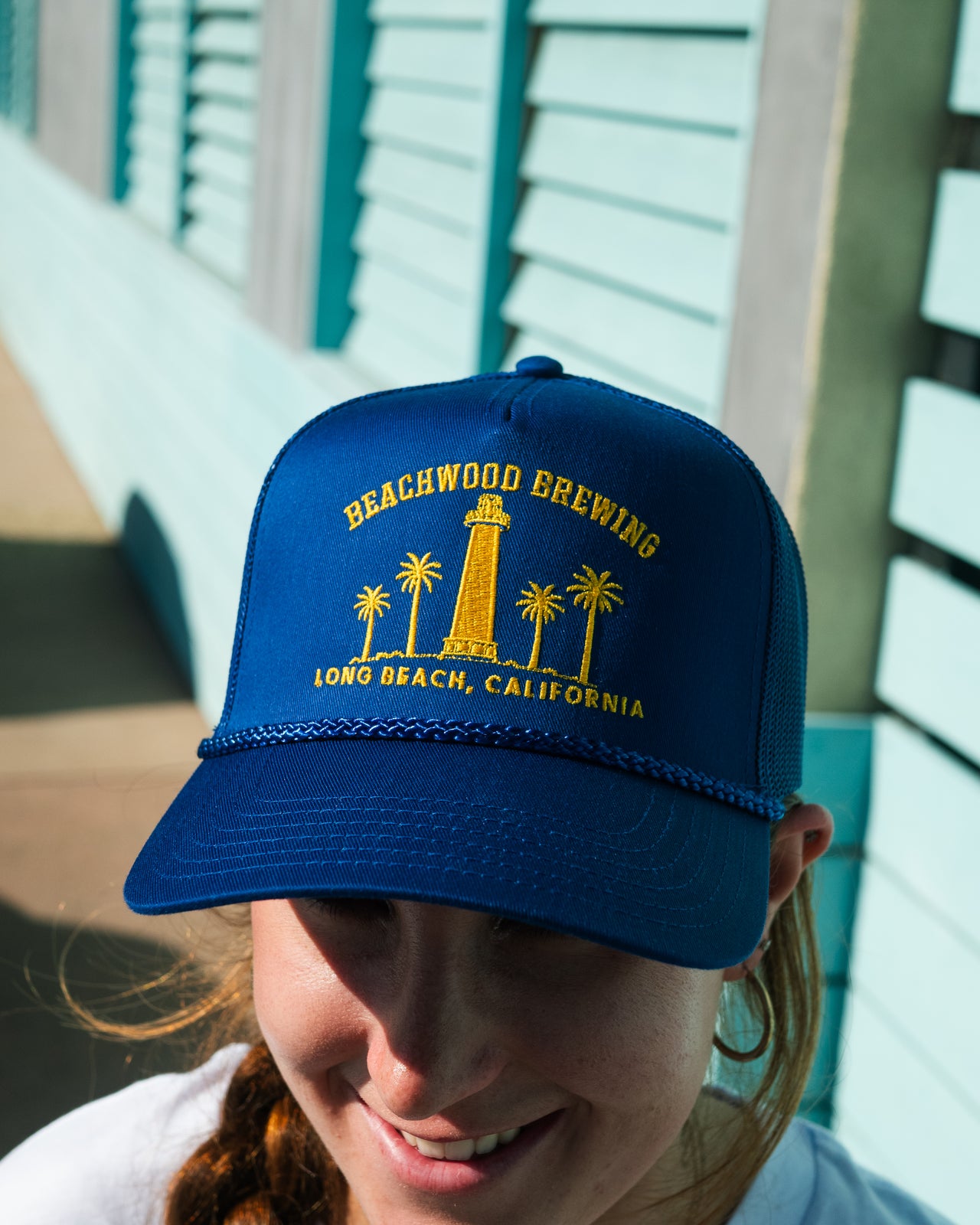 Long Beach Lighthouse Trucker in Navy