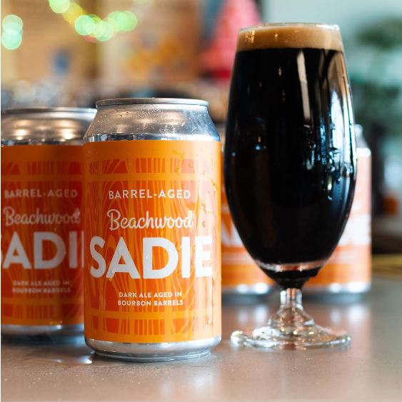 SADIE, DARL ALE AGED IN BOURBON BARRELS - 1 x 4pk 12oz cans