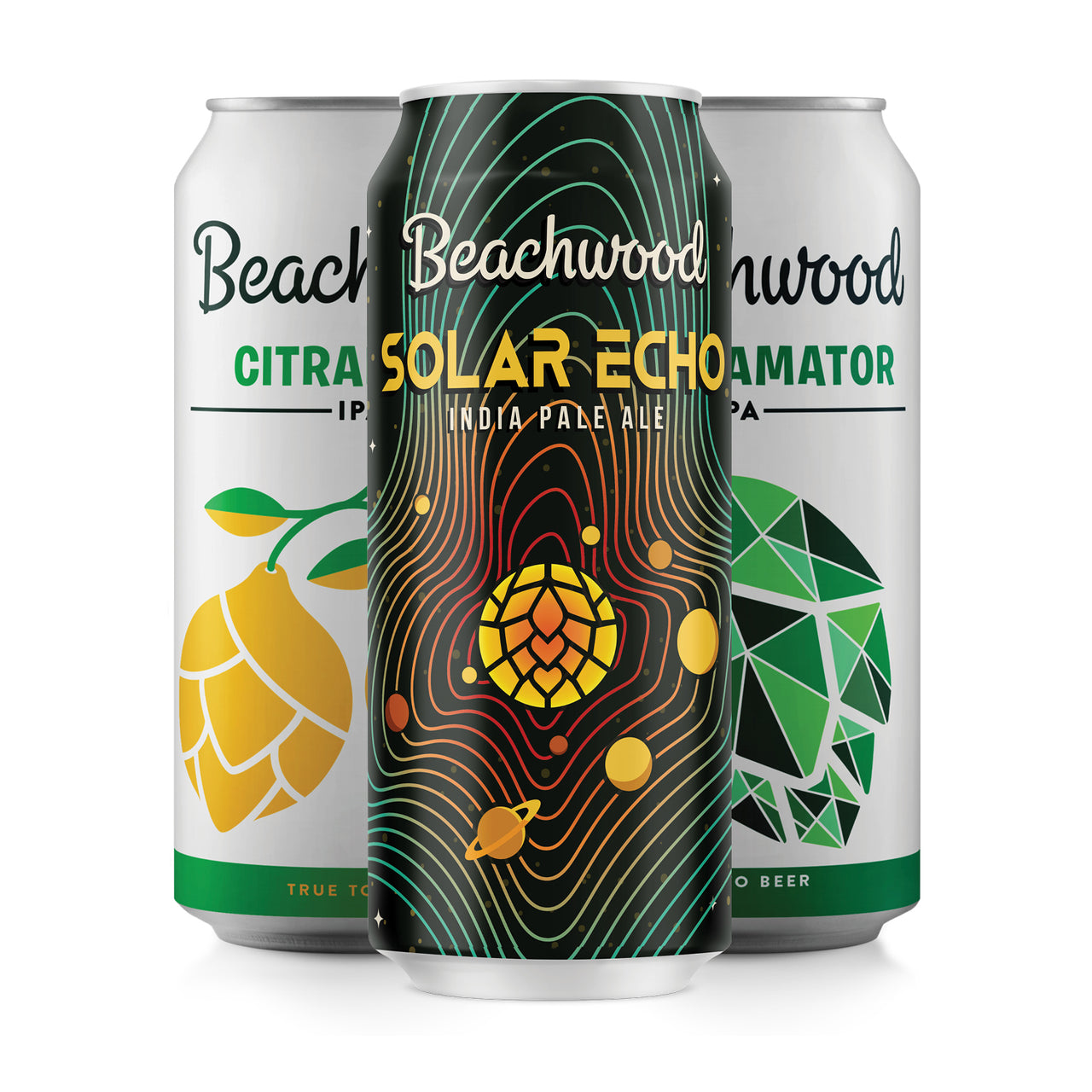 MIXED IPA CASE: SOLAR ECHO + AMALGAMATOR + CITRAHOLIC - 6 x 4pk 16oz cans