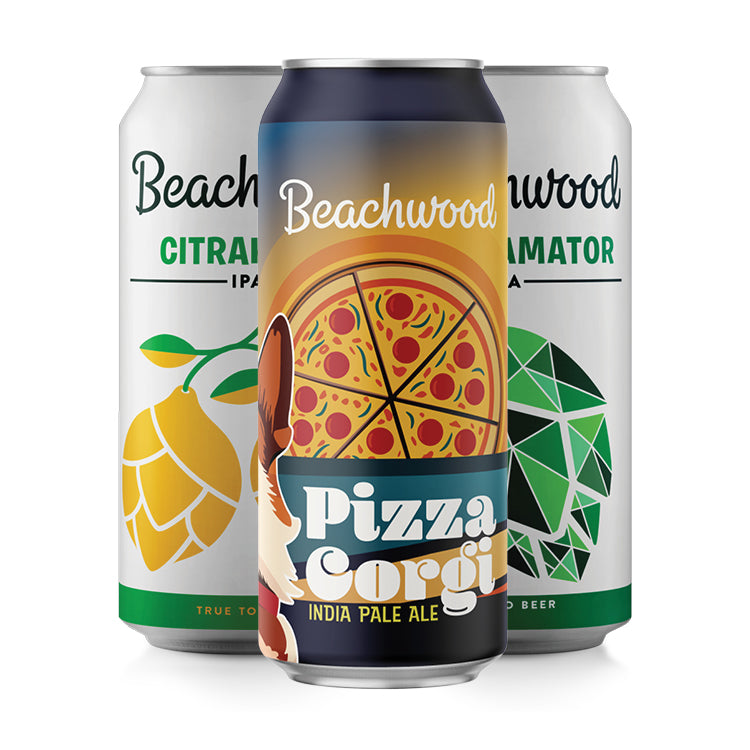 MIXED IPA CASE: Pizza Corgi + Amalgamator + Citraholic - 6 x 4pk 16oz cans