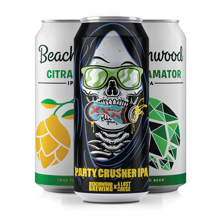 MIXED IPA CASE: Party Crusher + Amalgamator + Citraholic - 6 x 4pk 16oz cans